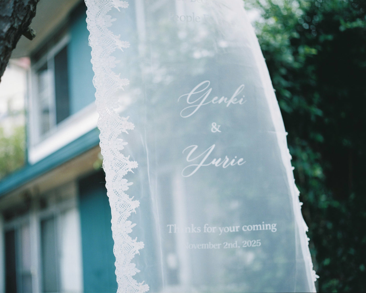 Welcome sign/lace fabric（通常販売商品)