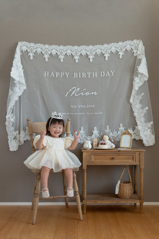 Happy Birthday/lace fabric/BIG_yoko