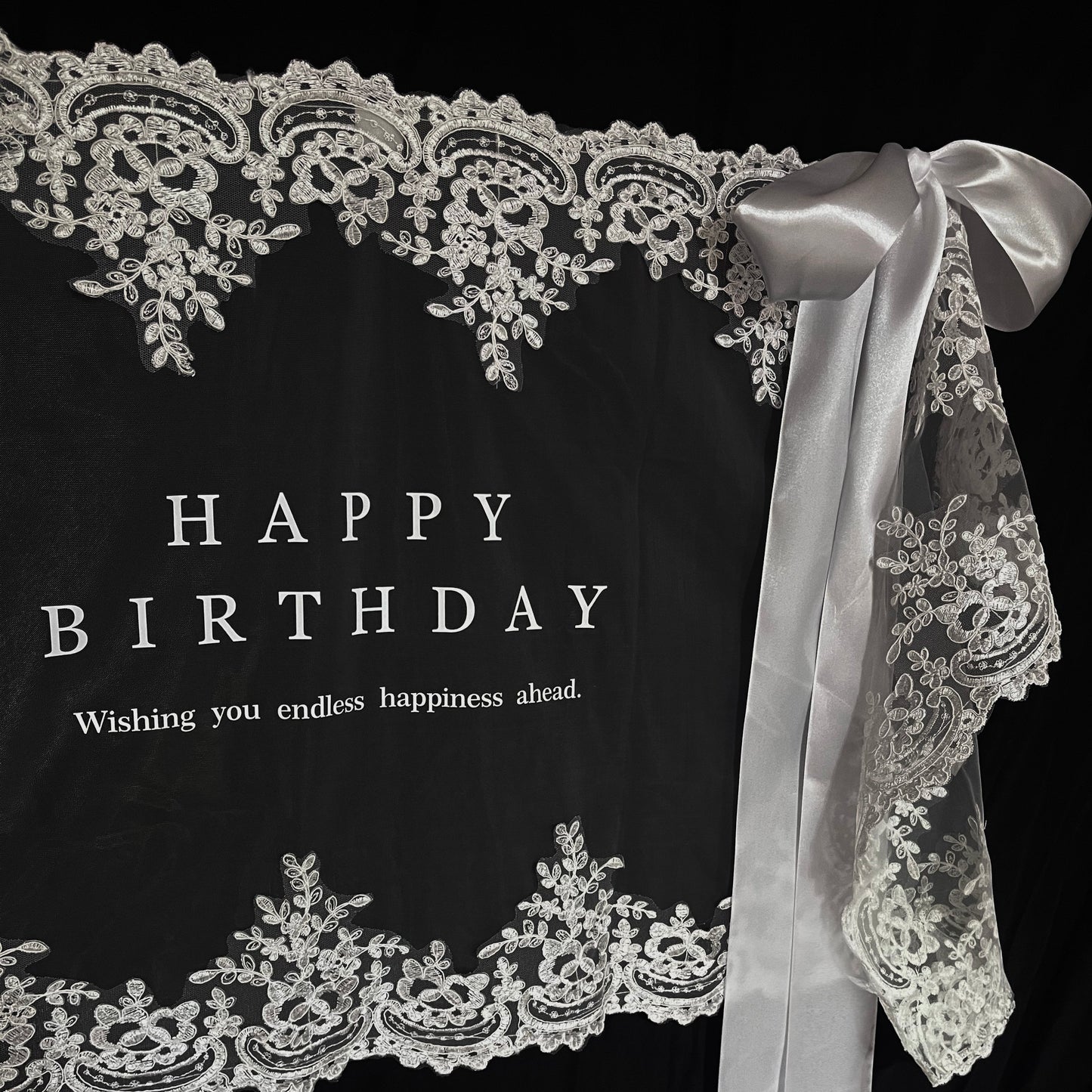 Happy Birthday/lace fabric（即納）