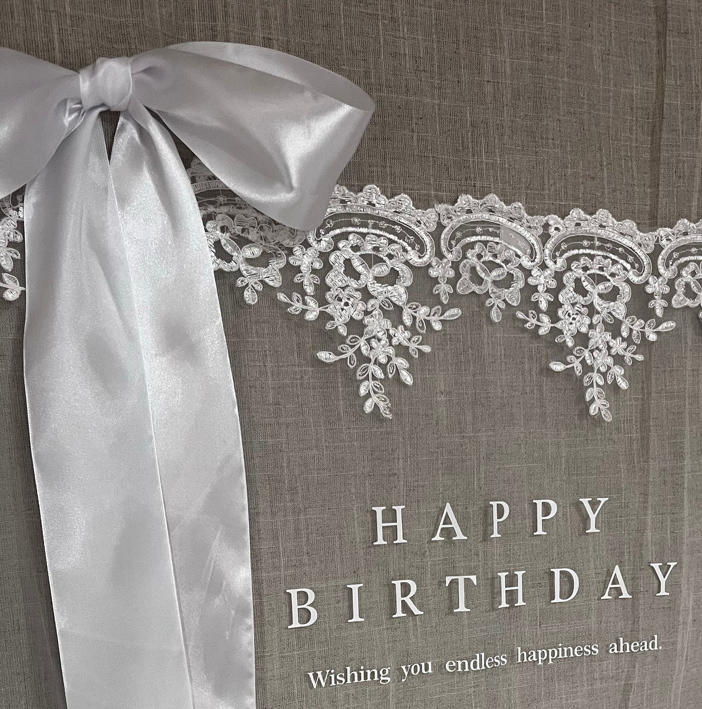 Happy Birthday/lace fabric（即納）