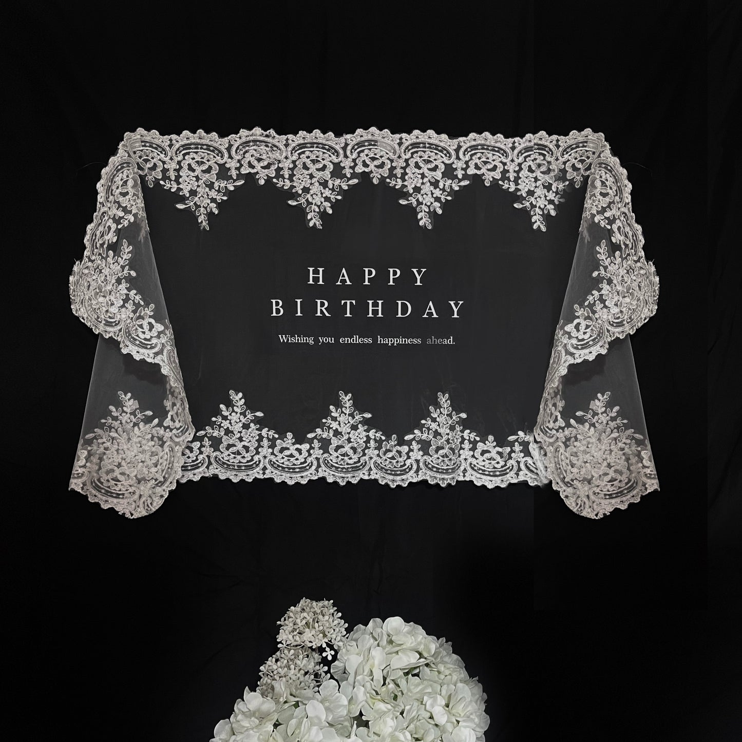 Happy Birthday/lace fabric（即納）