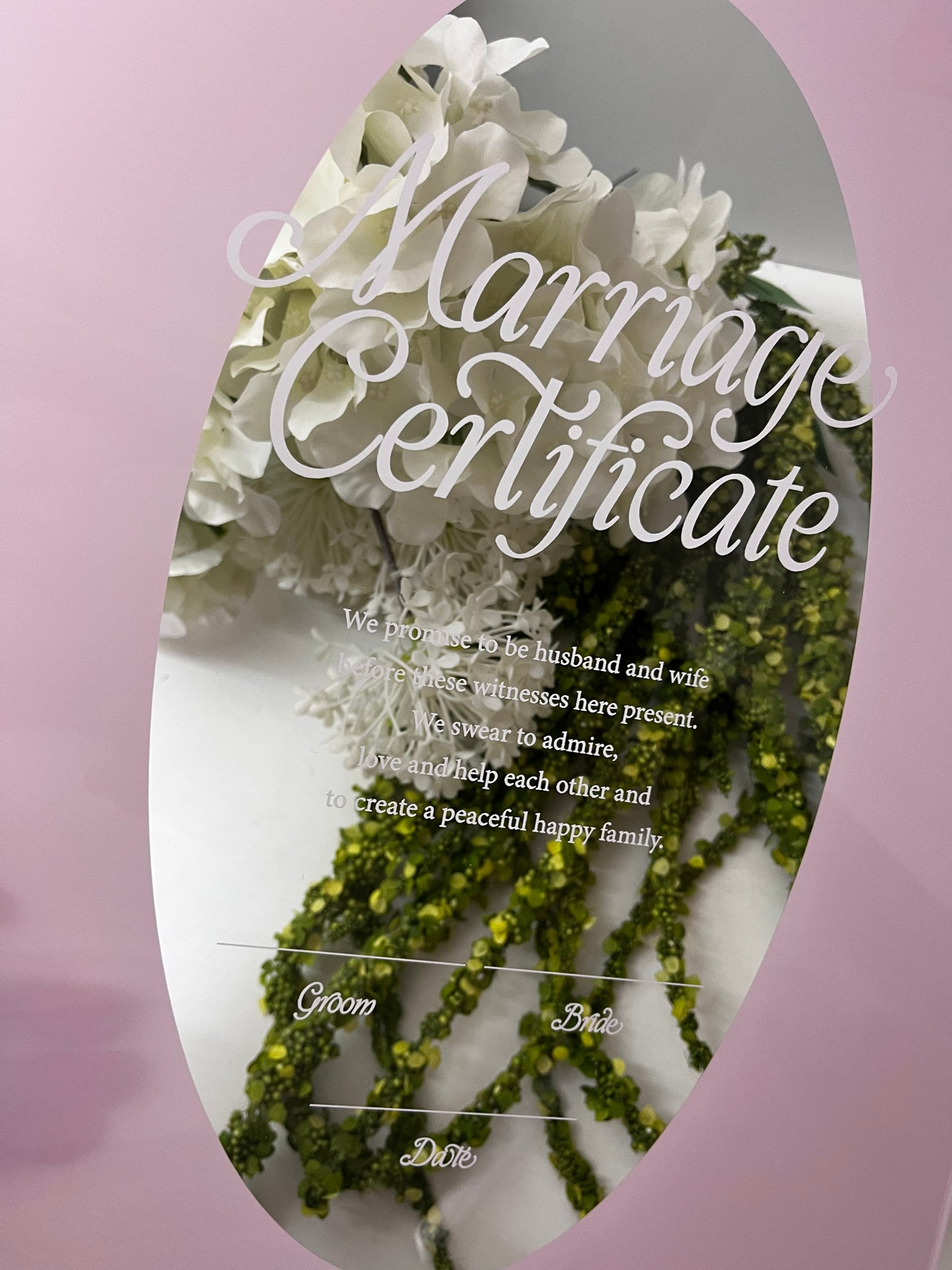 acril _marriage Certificate / スクエア / 1design