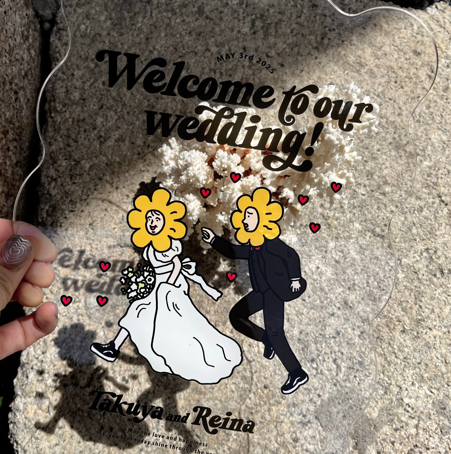 ILLUST WELCOME BOARD / うねうね  / 1design