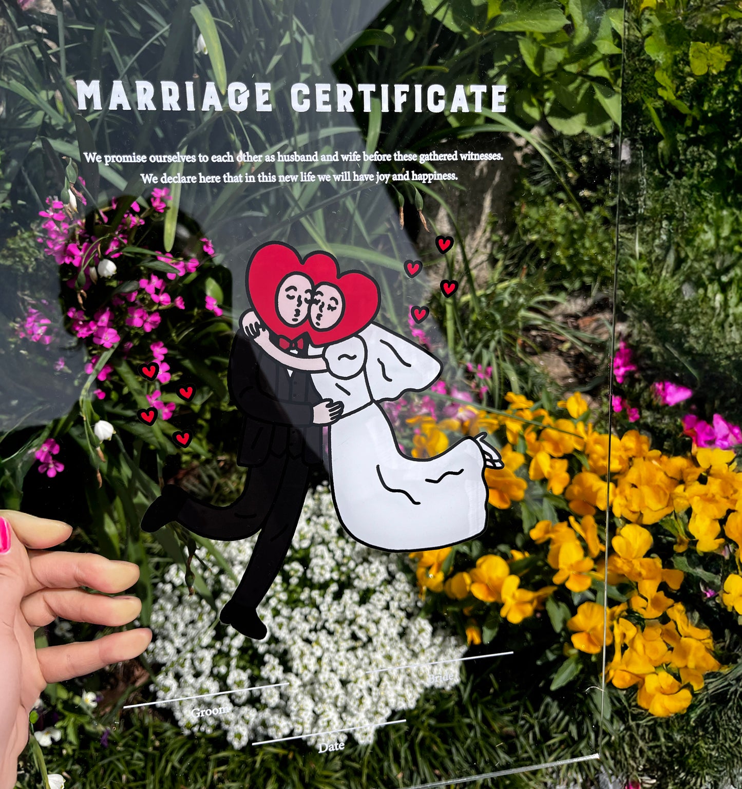 ILLUST marriage Certificate / スクエア / 1design