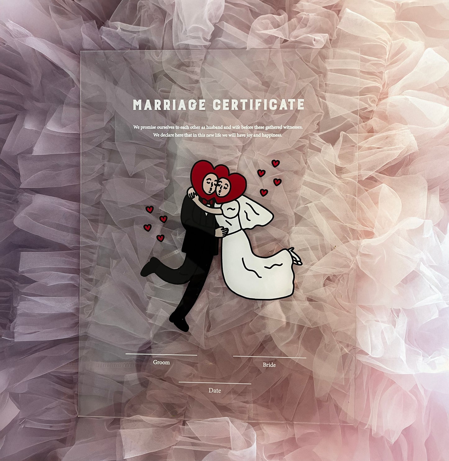 ILLUST marriage Certificate / スクエア / 1design