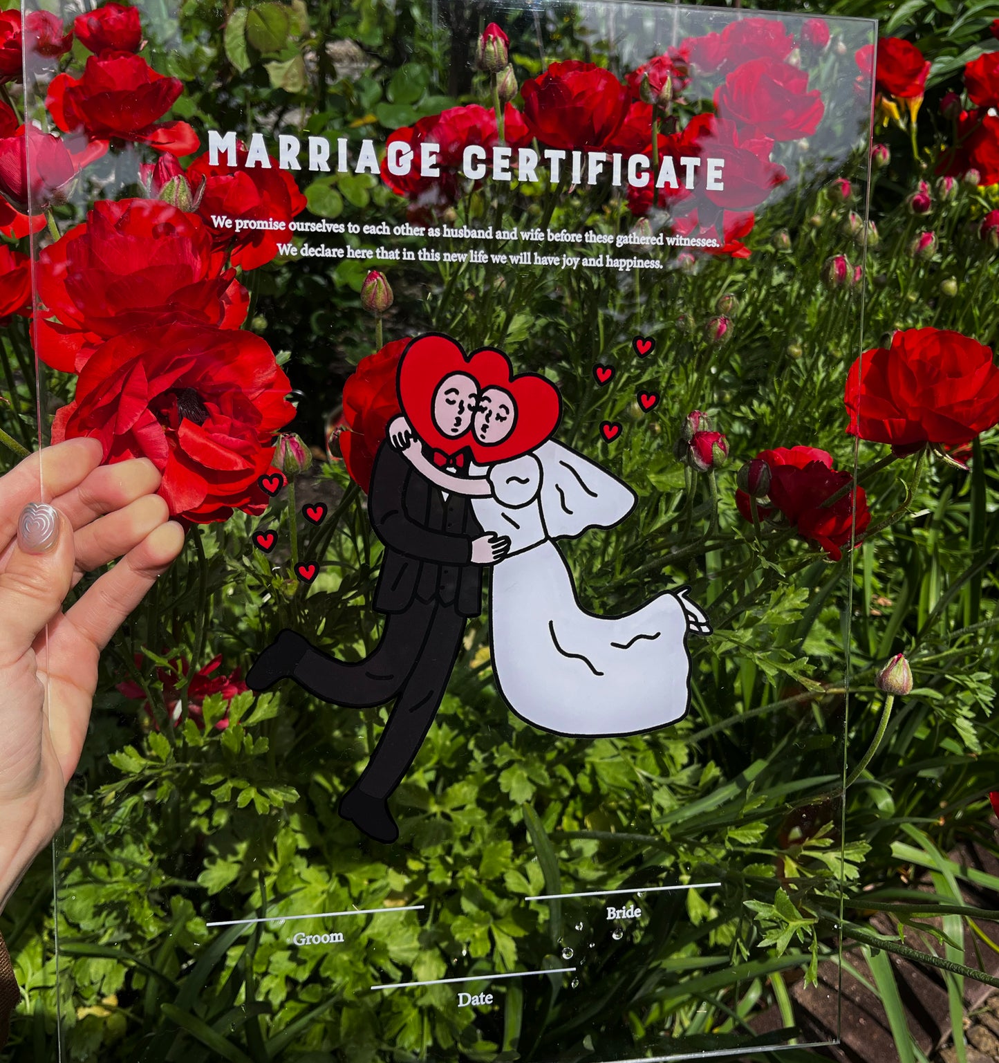 ILLUST marriage Certificate / スクエア / 1design