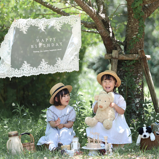 Happy Birthday/lace fabric（即納）